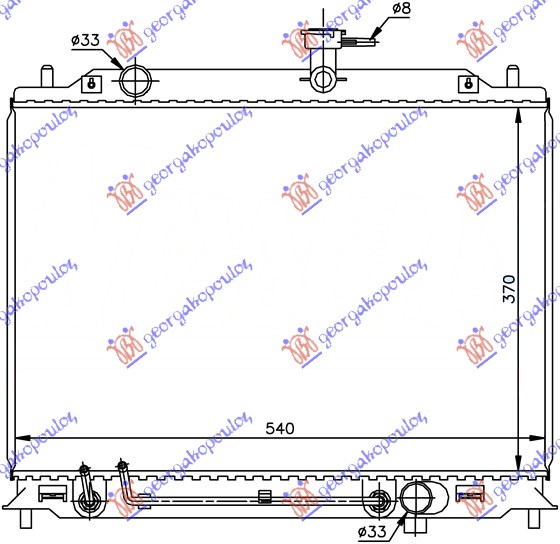 HLADNJAK MOTORA 1.5 CRDi +/- AC (37x54)