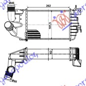 HLADNJAK INTERCOOLER 1.3-1.7-1.9CDTi(26x18x62)