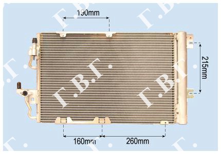 HLADNJAK KLIME 1.8/2.2i 16v (55.5x38.2x1.2)