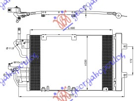 HLADNJAK KLIME 1.3/1.7/1.9 CDTi 2.0 ?PC (505x330x16)