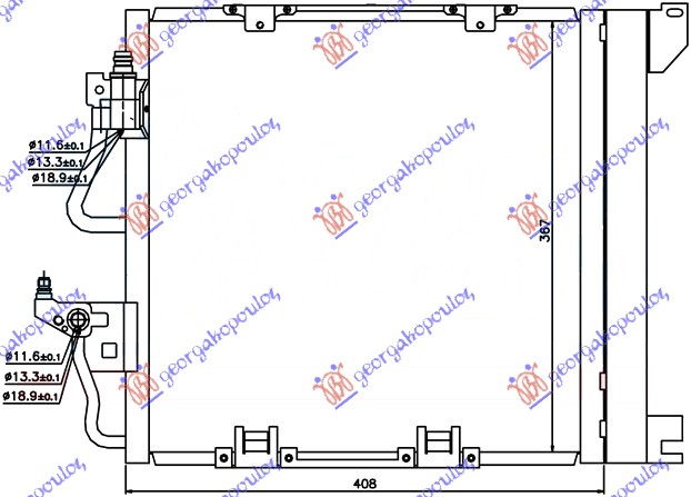 HLADNJAK KLIME 1.7-1.9 CDTi (41x38)