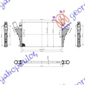 HLADNJAK INTERCOOLER 2.0 i16VTUR-2.2DTi(65x40x29