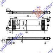 HLADNJAK INTERCOOLER 1.5-1.9 DCi (584x187x50)