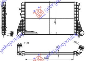 HLADNJAK INTERCOOLER BEN-DIZ (61.5x40.5x32)F60