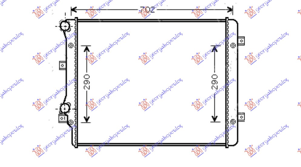 HLADNJAK MOTORA 2.0 BEN - 2.0 DIZ (650x450) (B-A)