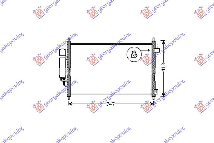 HLADNJAK KLIME 1.7 IVTEC (72.7x38x1.6) (KOYO)