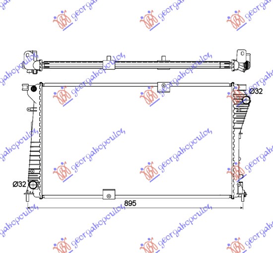 HLADNJAK MOTORA 2.0-2.5 CDTi(78x44.9)START-STOP