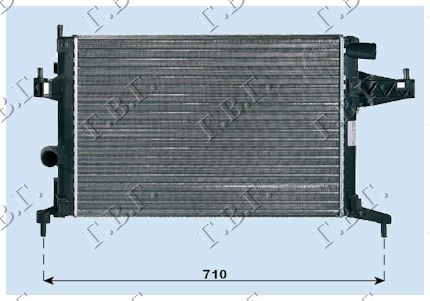 HLADNJAK MOTORA 1.4-1.8 MAN+/-A/C(54x38)CEV DIJAG