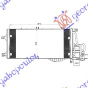 HLADNJAK KLIME 1.3/1.7 CDTI (54x26) 03-