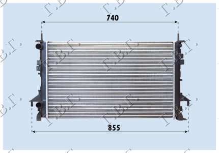 HLADNJAK MOTORA ZA SVE MODELE BENZIN/DIZEL (+/-AC) (69x42) -07