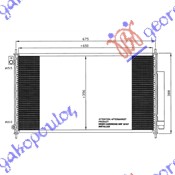 HLADNJAK KLIME 2.0-2.4 BENZ (65.3x35.6x1.6)