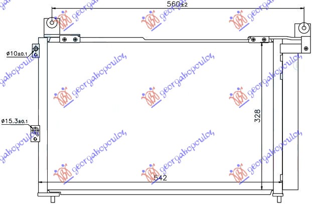 HLADNJAK KLIME 2.5/3.0 TDCi (54x35.2)