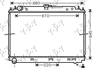 HLADNJAK MOTORA 2.5 TD (+/-AC) (60x68.5)