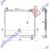 HLADNJAK MOTORA 2.5 T D (47.5x59x16) MANUAL