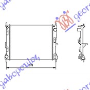 HLADNJAK MOTORA 1.5 DCi -A/C(49x40x18)ENGLISH T