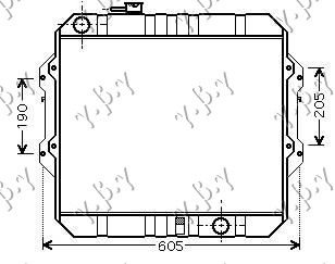 HLADNJAK MOTORA 2.5 T.DIZEL(50x53x3.3)