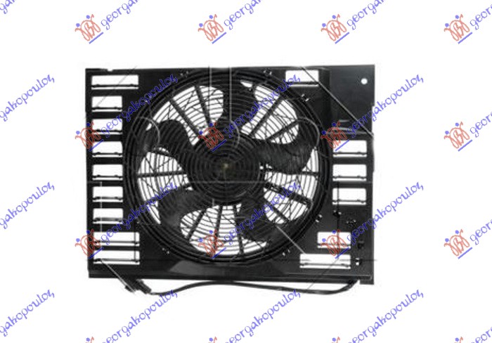 VENTILATOR KOMPLET (3.6/4.4/6.0 BENZIN) (400mm) (3 PIN)