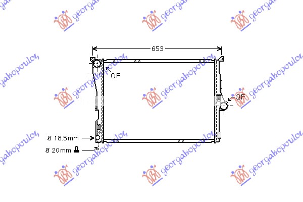 HLADNJAK MOTORA ZA SVE MODELE BENZIN (MAN/AUTO) (600x460x32) 1 CEV