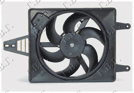 VENTILATOR KOMPLET (1.6-1.8-2.0 BENZIN) -A/C