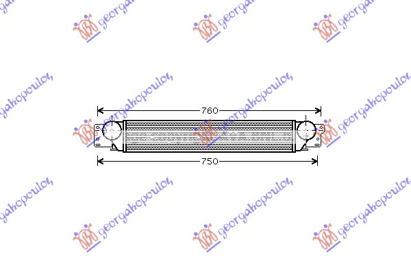 HLADNJAK INTERCOOLER 2.0 Tdi DIZ. (695x400x30)