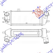 INTERCOOLER 1.1-1.4-1.6 CRDi 300x158x90