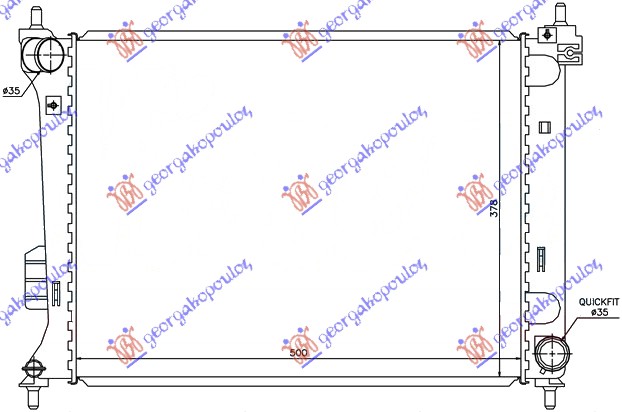 HLADNJAK MOTORA BENZIN (50x39)