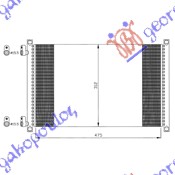 HLADNJAK KLIME 130 1.8i-16V-1.9D/JTD (48.8x31)