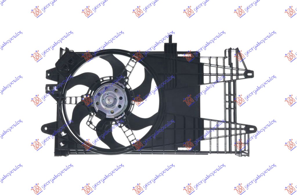 VENTILATOR KOMPLET (+AC) 02-03 (MARELLI TIP)