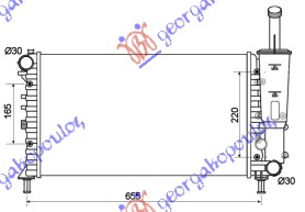 HLADNJAK MOTORA 1.2 8V/16V 03-(58x31.7x18) (VALEO TIP)