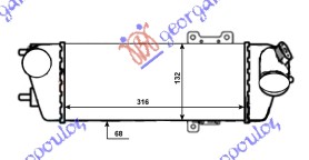 HLADNJAK INTERKULERA 1.6-2.0 CRDi DIZEL