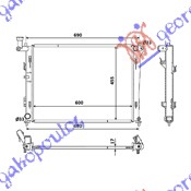 HLADNJAK MOTORA 1.4-1.6-2.0 BENZIN MANUAL (60x44)