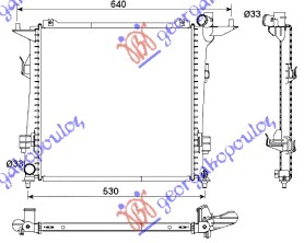 HLADNJAK MOTORA 2.0 CRDi DIZEL (450x440x16)