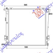 HLADNJAK MOTORA 1.6 CRDi DIZEL (MAN) (450x440x16)