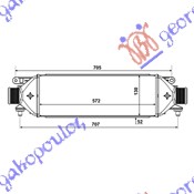 HLADNJAK INTERCOOLERA BENZIN 1.3-1.6-1.9TD (57.2x13.2x5)