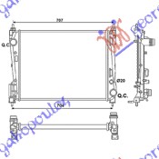 HLADNJAK MOTORA 1.3 JTD-CDTI (62x39.5) 55KW