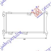 HLADNJAK MOTORA 1100 4X4 BENZIN (58x24.8)00-03