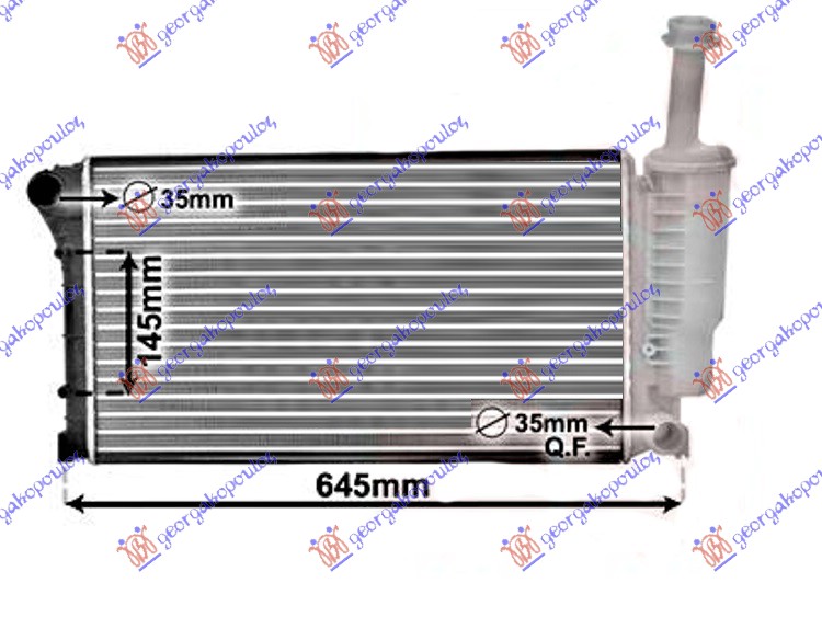 HLADNJAK MOTORA 1.1/1.2i 8V (+AC) (55x31.7)