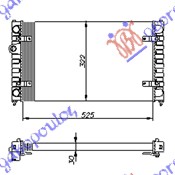 HLADNJAK MOTORA 1.4-1.6BZ-1.7-1.9SDi -AC(52x