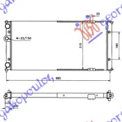 HLADNJAK MOTORA 2.0i 16V-1.9 TDi (63x32)