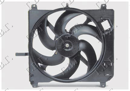 VENTILATOR KOMPLET (1.4cc BENZIN) (+AC)