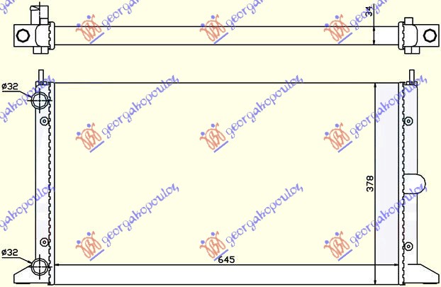 HLADNJAK MOTORA 2.0 i/18V (64.5x37.8) -00