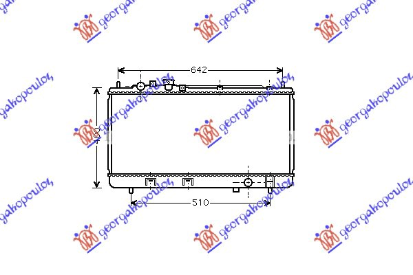 HLADNJAK MOTORA 1.3i 16V (+AC) (32.8x68.9) 00-03