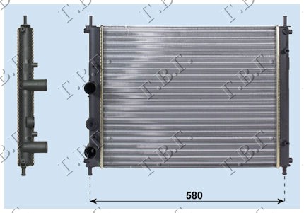 HLADNJAK MOTORA.1.6i16V +A/C(47.5x41)TIP MARELL