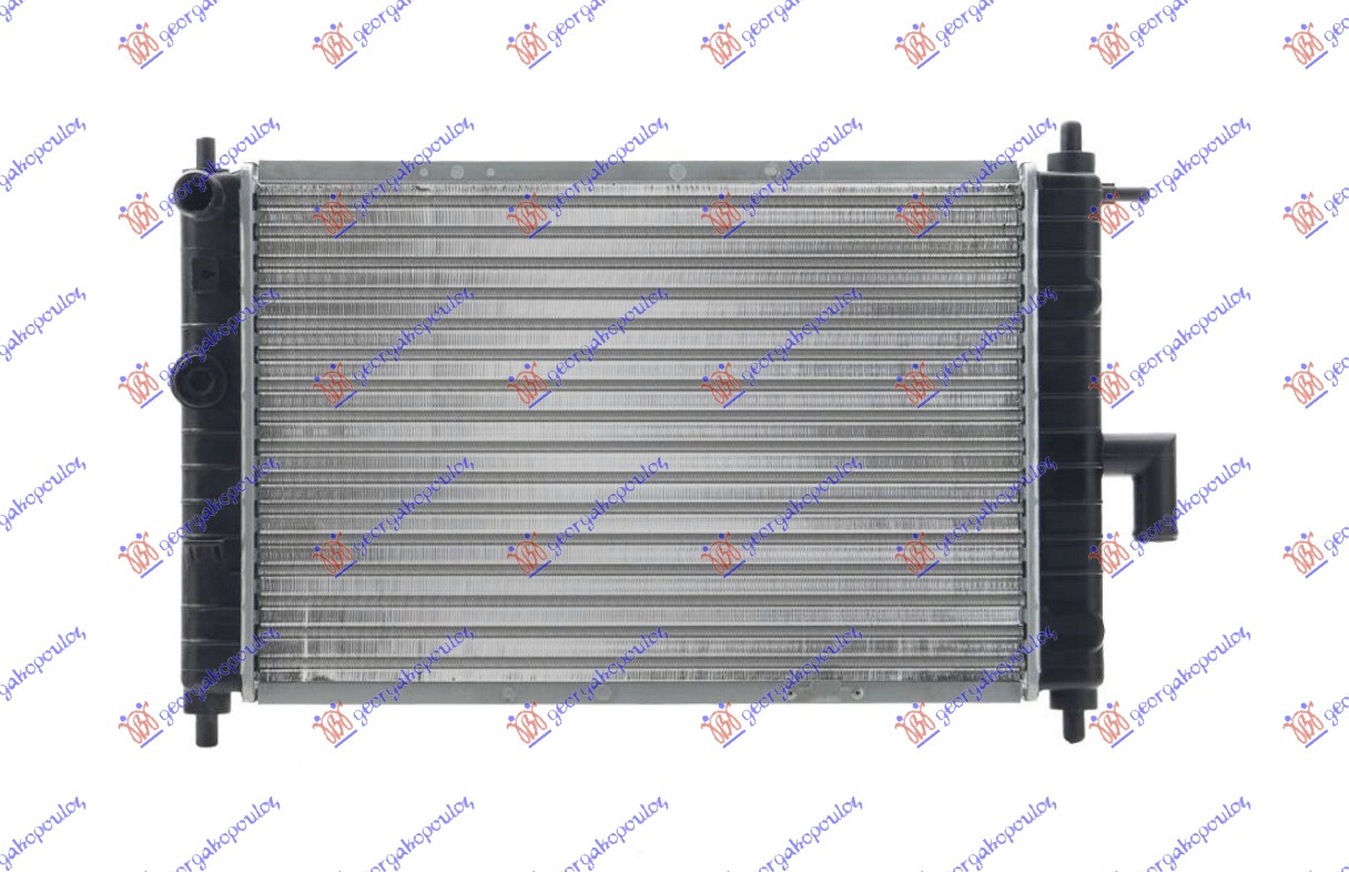 HLADNJAK MOTORA 0.8 6V/1.0 8V (+/-AC) (45.8x29.5x18)