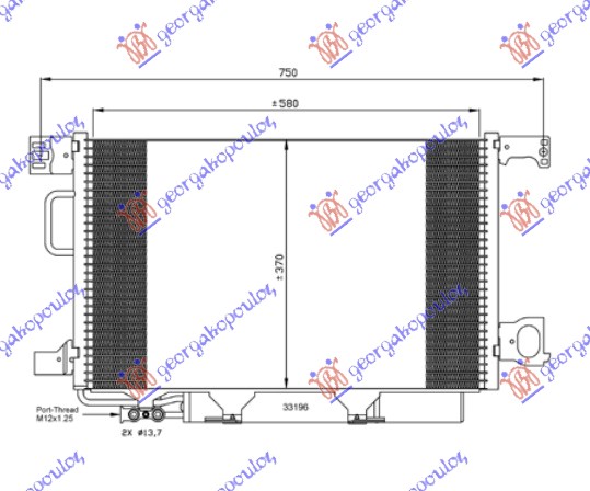 HLADNJAK KLIME BEN-DIZ (59x37.5) VENTIL 12m