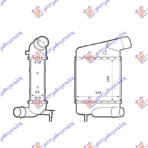 HLADNJAK INTERCULERA 1.2TCE/1.5DCi(183x189x64)