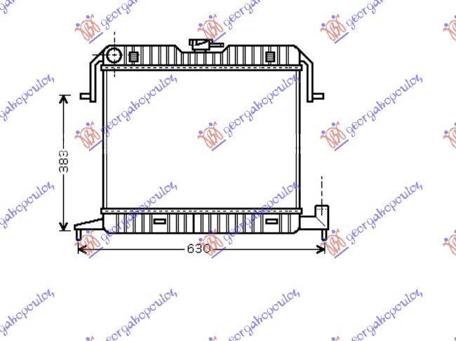 HLADNJAK MOTORA 1.8 - 2.0cc - A/C (40x50)