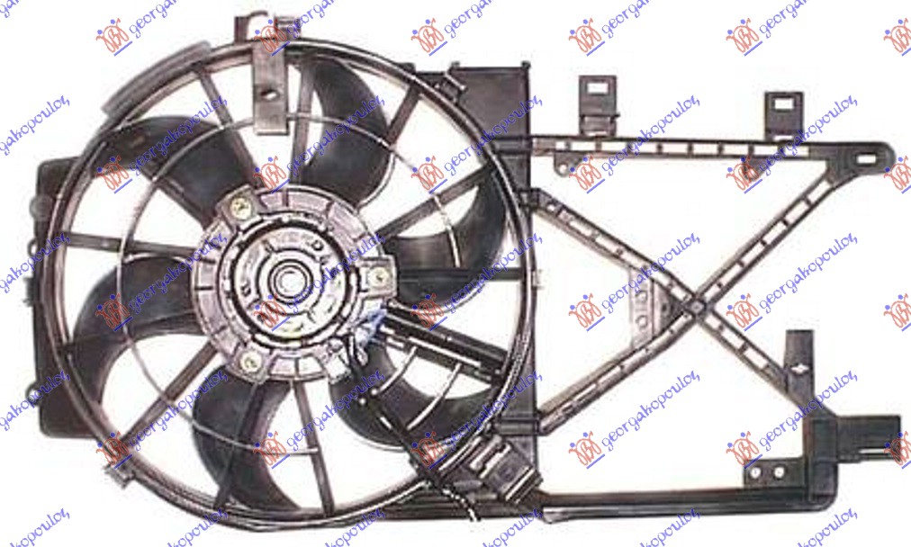 VENTILATOR HLADNJAKA KOMPLET (1.7 TD) (+AC)