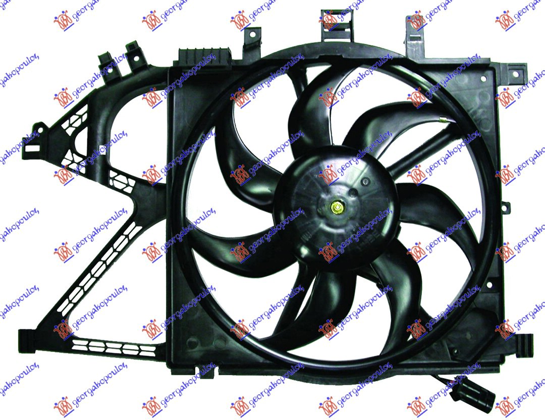 VENTILATOR KOMPLET (390mm) (4 PIN)