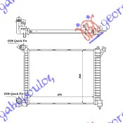 HLADNJAK MOTORA 1.4 T.D. (45.5x36.6x24)